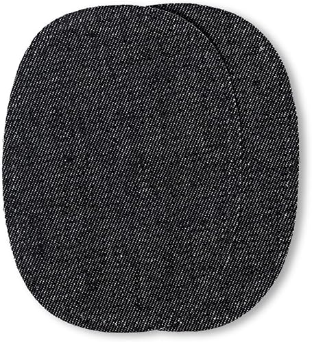 Prym 929302 Renforts Jean, thermocollants, 10 x 14cm, Noir - Nail Gallerys