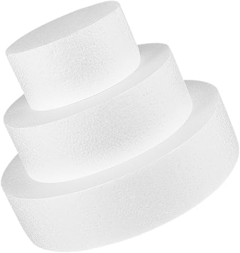 Angoily 3 Moule Du Modèle De Gâteau Décoration Moules Polystyrène Nuls Mariage Accessoires à Gâteau Faire La Fête Pour Couches Factice Artificiel Mannequin Oh Blanche Mousse - Nail Gallerys