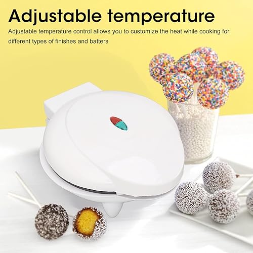 Machine à Cake Pop Mini Crêpière Pour Cupcakes Mini Donuts 12 Gâteaux Machine Four Facile à Cuire Pour Filles Machine à Aliments Pour Bébés Donut Takoyaki Maker Prise UE 220 V Blanc - Nail Gallerys