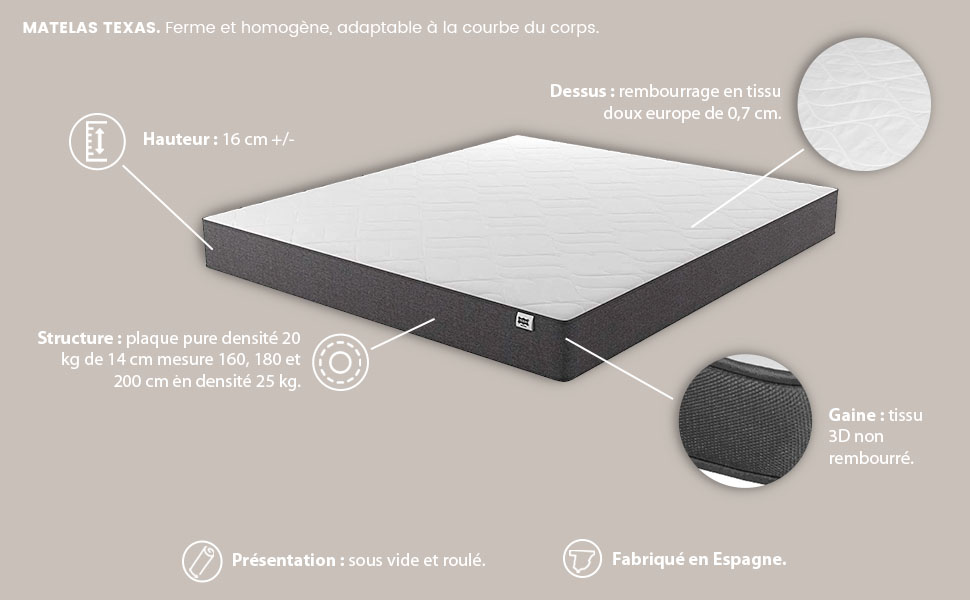 Matelas Texas