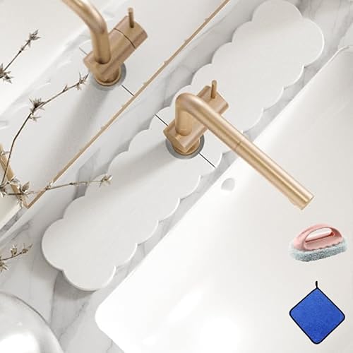 SUYOPPM Contour de Robinet Absorbant, Contour de Robinet de Cuisine, Tapis de Robinet, Contour Robinet Evier, Terre de Diatomée, Séchage Rapide - Nail Gallerys