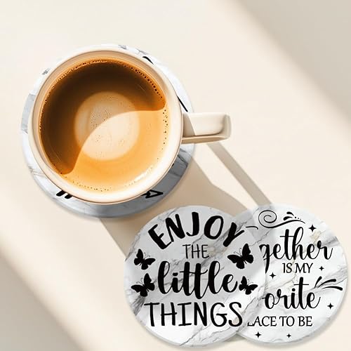 ANATTASOUL 9 Pièces sous-Verres Peinture,Versets bibliques Été Dessous de Verre Peinture Coasters, Arts et Artisanat pour Adultes, Peinture Dessous de Verre pour Maison, Bar - Nail Gallerys